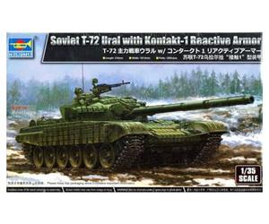 Trumpeter - Maqueta Char Soviet T-72 Ural with Kontakt-1 Reactive Armor 09602 1/35º Maquette Char Promo