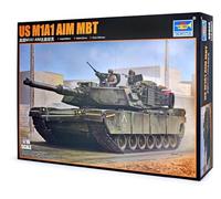 Trumpeter- Metallic Heat Transfer-Silver Ejército 1/16 M1A1 Aim MBT, Color Negro (WA San Development Macau 87903)