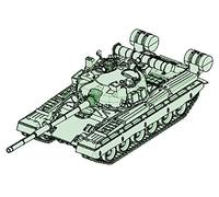 Trumpeter Modelo 757144" 1/72 T-80B MBT