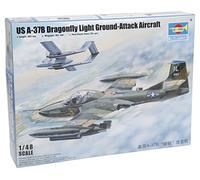 Trumpeter - Modelo avión estadounidense A-37B Dragonfly Ataque Luz En Escala piso 01:48 , color/modelo surtido