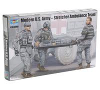 Trumpeter Modern US Army Stretcher Ambulance Team Model Kit (Importación USA)