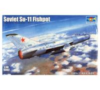 Trumpeter- Sukhoi Su-11 Fishpot Ejército Kit de Modelo, Multicolor, Mittel (TRU02898)