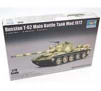 Trumpeter Tanques Principales T-62 del ejército soviético 1/72 1972 Modelo de plástico 07147 TRU07147