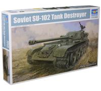 Trumpeter TRU09570 Soviet SU-102 SPA Plastic Model kit, Colour (Importación USA)