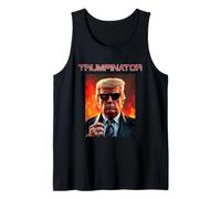 Trumpinator Protagonizada por Trump Funny President Diseño Gráfico Camiseta sin Mangas