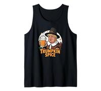 Trumpkin Spice Latte Trump Halloween Thanksgiving Camiseta sin Mangas