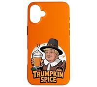 Trumpkin Spice Latte Trump Halloween Thanksgiving Carcasa para iPhone 16 Plus