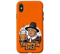Trumpkin Spice Latte Trump Halloween Thanksgiving Carcasa para iPhone X/XS