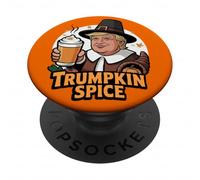 Trumpkin Spice Latte Trump Halloween Thanksgiving PopSockets PopGrip Adhesivo