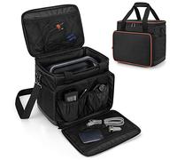Trunab Bolsa Compatible con Jackery Explorer 1000 / ECOFLOW River 2 MAX/BLUETTI EB70, Funda de Almacenamiento con Bolsillos Inferiores y Frontales Impermeables para Cable de Carga y Accesorios