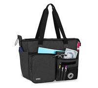 Trunab Bolsa de enfermera para el trabajo con funda acolchada para laptop de 15.6 pulgadas, bolsa de enfermera con múltiples bolsillos para visita de hospicio, atención médica en el hogar, estudiantes