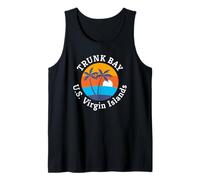 Trunk Bay Beach U.S. Virgin Islands Summer Vacation Souvenir Camiseta sin Mangas