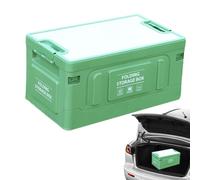 Trunk Camping Organizer - 60L Foldable Storage Box | Wooden Lid Multipurpose Case For Snacks Tools Clothing Toys It's Easy To Carry And Can Be Used As A Dining Table