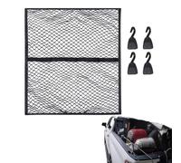 Trunk Cargo Net - Gancho flexible de poliéster fijo Trunk Net, Multifunctional Interior Accessories for Improve Security, Universal Car Roof Storage Organizer for Automotive Truck Vehicle