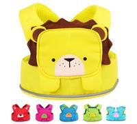 Trunki Arnés de Bebé para Caminar y Correa de Niños | Arnés de Seguridad ToddlePak | Correa para Niños Fácil de Poner sin Complicaciones | Modelo Leeroy León (Amarillo)
