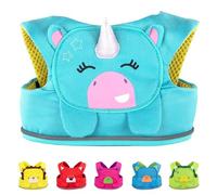 Trunki Arnés de Bebé para Caminar y Correa de Niños | Arnés de Seguridad ToddlePak | Correa para Niños Fácil de Poner sin Complicaciones | Modelo Una Unicornio (Turquesa)