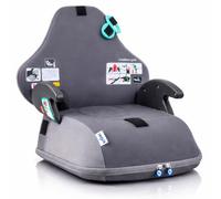 Trunki BoostApak - Asiento elevador y mochila para niños (6 años en adelante), asiento de viaje i-Size, mochila de mano aprobada para niños de 8 L y elevador de coche (126-150 cm), color gris
