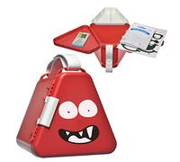 Trunki Caja de Almacenaje y Bandeja de Viaje para Niños| Caja de Juguetes TeeBee | Sistema de Almacenaje de Juguetes y Bandeja de Actividades para Viajar en Coche o Avión | Rojo