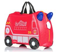 Trunki Maleta Infantil - Maleta Niño - Equipaje Infantil Cabina - Maleta Correpasillos Frank El Camión De Bomberos (Rojo)