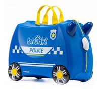 Trunki Maleta Infantil - Maleta Niño - Equipaje Infantil Cabina - Maleta Correpasillos Percy El Policía (Azul)