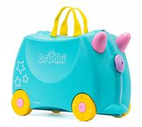 Trunki Maleta Infantil - Maleta Niño - Equipaje Infantil Cabina - Maleta Correpasillos Una Unicornio (Azul Cerceta)