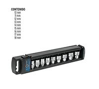 Truper Juego llaves vaso hexag 3/8" 10 a 18mm 9pzs