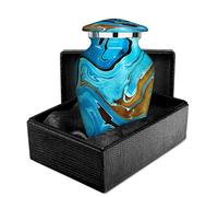 Trupoint Memorials Small Urns for Human Ashes Keepsake, Camouflage and Hunters Decorative Mini Cremation Urn for Adult Men and Women, Blue