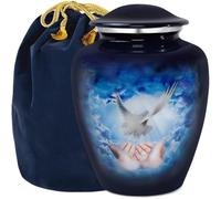 Trupoint Memorials | Urnas funerarias | Cenizas humanas | Urnas decorativas | Femeninas y masculinas | Urnas para cenizas de adultos | Urnas funerarias - Paloma | Grande