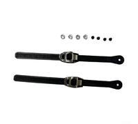 Trurovem 2 hebillas de repuesto para patines en línea, clips de ajuste estilo trinquete para patines de hielo, longitud de correa de 250 mm, mecanismo de bloqueo seguro, negro (estilo B)