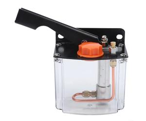 Trurovem Aceite manual de presión manual de 0,8 L para centro de mecanizado de máquinas herramientas, sistema de lubricación centralizado con flujo de 5 ml/mínimo, tanque de metal de plástico para