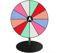 Trurovem Acrílico extraíble para rueda de premios con borrado en seco, tablero de juego de lotería giratorio para fiestas, centros comerciales, reuniones juveniles, rueda giratoria compacta de 16,5 x