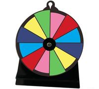 Trurovem Acrílico extraíble para rueda de premios con borrado en seco, tablero giratorio de juego de lotería para fiestas, centros comerciales, reuniones juveniles, rueda giratoria compacta de 16,5 x