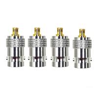 Trurovem Adaptador de sonda de osciloscopio 100 MHz convertidor P6100 para DSO-para osciloscopios digitales TC3 de alto voltaje 600 V accesorio de sonda estable con clip plateado, paquete de 2 (4