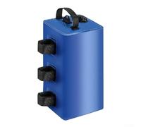 Trurovem Bolsa de peso de lona de 10 L, PVC 500D resistente al viento, bolsa de agua para estabilizadores de cenador, pesas de anclaje portátiles para acampar al aire libre, negro (azul)