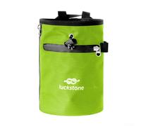 Trurovem Bolsa de tiza para escalada en roca con cordón antifugas, bolsa de magnesio para levantamiento de pesas, saco de agarre de gimnasio con bolsillo para teléfono, cinturón ajustable, Oxford 420D