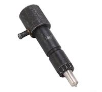 Trurovem Conjunto de inyector 186F para motor refrigerado por aire, pieza de repuesto de boquilla de combustible de acero de aleación para inyección de tractor a pie, timón giratorio, 98,5 mm, negro