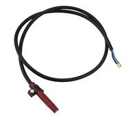 Trurovem Detector de llama fotocélula fotoresistente para sistema de control de quemador QRB1, componente de sensor de metales de plástico rojo y negro para automatización industrial, tamaño de 5 cm