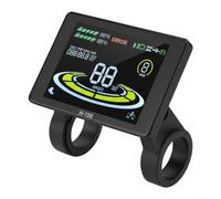 Trurovem Ebike Display H-100 para bicicleta eléctrica de 24 V-72 V, pantalla LCD a color con conector SM, compatible con protocolo UART, muestra códigos de fallo de kilometraje de la batería de