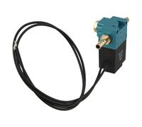 Trurovem Electroválvula de control electrónico de impulso válvula neumática de 3 puertos para controlador de válvula de descarga de turbocompresor para 120PSI latón 35A-AAA-DDBA-1BA DC12V 5.4W negro