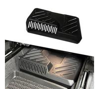 Trurovem Funda protectora eléctrica debajo del asiento con moldura de salida de aire para XC60 2018-2026 y XC90 2015-2026, decoración de ventilación de aire de piso de automóvil de plástico negro (A)