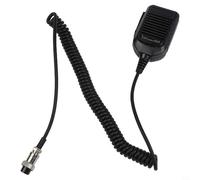 Trurovem HM-36 - Micrófono de altavoz de 8 pines para radios ICOM IC-718 IC-765 IC-761 IC-7200 IC-7600, dispositivo de comunicación móvil de mano con botón PTT resistente y clip de metal,