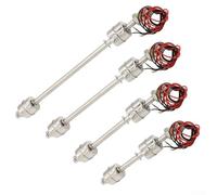 Trurovem Interruptor de flotador de doble bola de acero inoxidable, sensor de nivel de agua líquida para control de estanque de piscina de tanque, SUS304, alarma alta y baja, 250 mm de longitud con