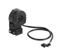 Trurovem Interruptor de manillar eléctrico 4 en 1 con acelerador de pulgar, faro delantero y unidad de control de señal de giro, agarre de plástico impermeable para montar al aire libre, negro