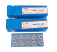 Trurovem Juego de 2 soportes para herramientas de torno CNC WWLNR L1616H08 poste de herramienta de torneado de acero de aleación con 10 insertos de carburo WNMG080404 para trabajo de metal para tareas