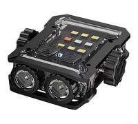 Trurovem Linterna de llavero recargable Multifuncional COB LED Linterna 600mAh USB-C Linterna de camping portátil Luz de aleación de aluminio con parte superior giratoria Blanco Azul