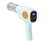 Trurovem Máquina de prensa eléctrica de mano, dispensador multifuncional de acero inoxidable ABS para pasta casera fresca, azul compacto, herramienta de cocina (azul)