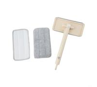 Trurovem Mopa de manos para limpieza de escritorio, trapeador de trapo con clip con cabeza plana, fregona de toalla de lavado facial sin lavado para cocina y baño, herramienta compacta de plástico y