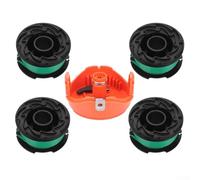 Trurovem Paquete de 4 bobinas de repuesto para GH3000 LST540B, línea de recortadora de alimentación automática de 20 pies 0.08 pulgadas, repuesto de cortador de césped compatible con cortacésped SF080