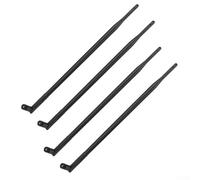 Trurovem Paquete de 4 WiFi de doble banda de 9 dBi con conector RP-For para router inalámbrico de 2.4 GHz y 5 GHz, extensor de señal de alta ganancia compatible con Buffalo Robotics