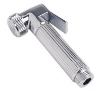 Trurovem Pulverizador de bidé cromado para inodoro, cabezal de ducha musulmán Shattaf de mano con palanca de encendido/apagado, cuerpo de aleación de zinc, conexión estándar de 1/2 pulgada, para una